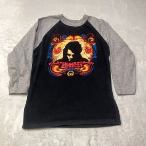 Vtg John Mayer Tour Merch Baseball T-Shirt Women's Medium 3/4 Raglan Sleeve USA‎